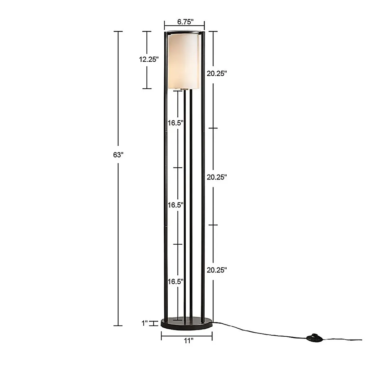 Beasley Trail Black Floor Lamp