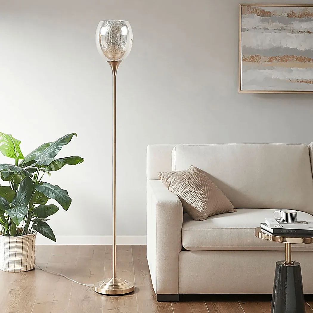 Reflect Creek Brass Floor Lamp