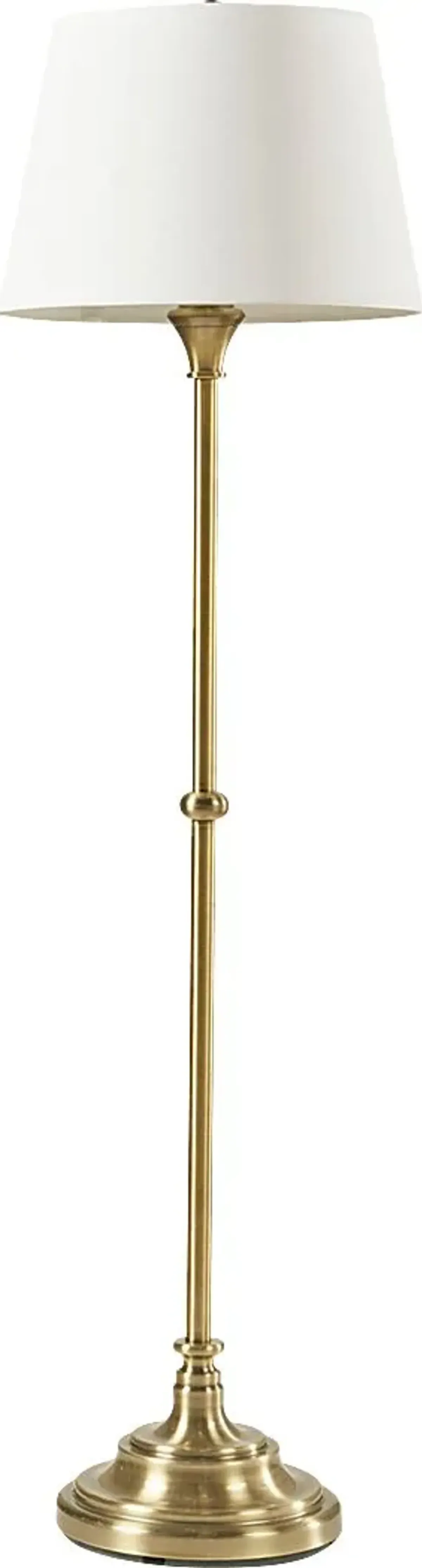 Kirkhill Court Brass Floor Lamp