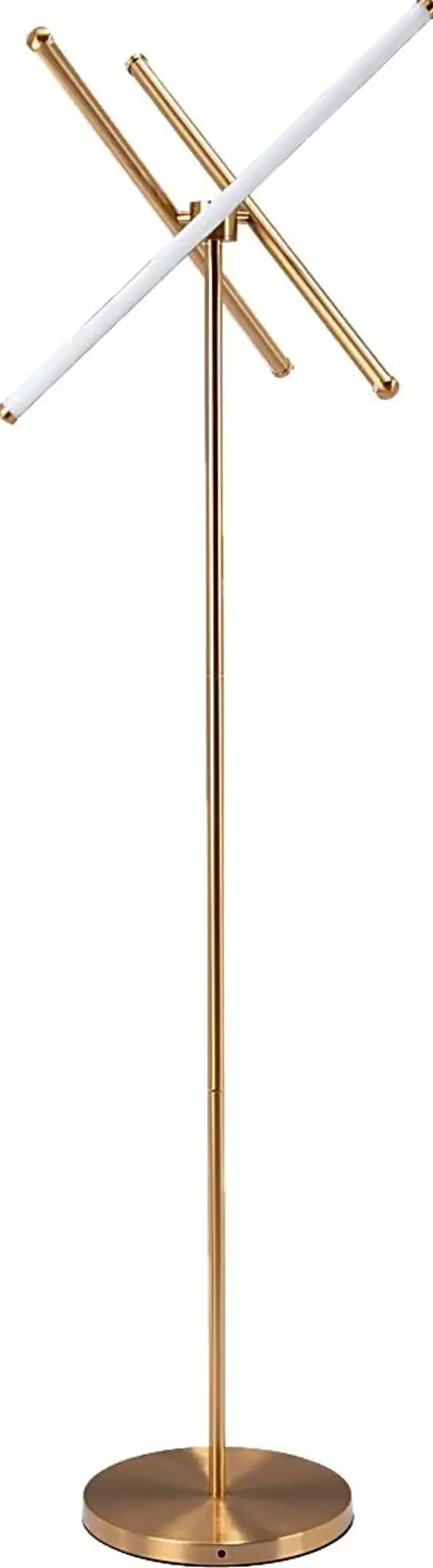 Commanche Nest Brass Floor Lamp