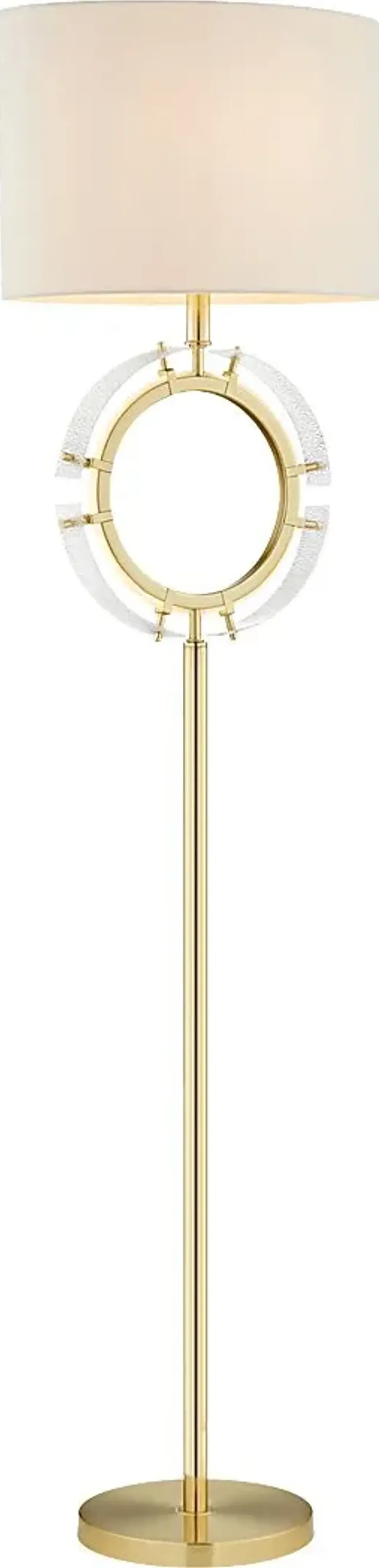 Plumosa Park Gold Floor Lamp