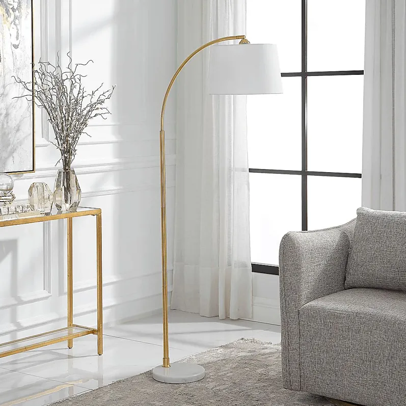 Irone Estates Gold Floor Lamp