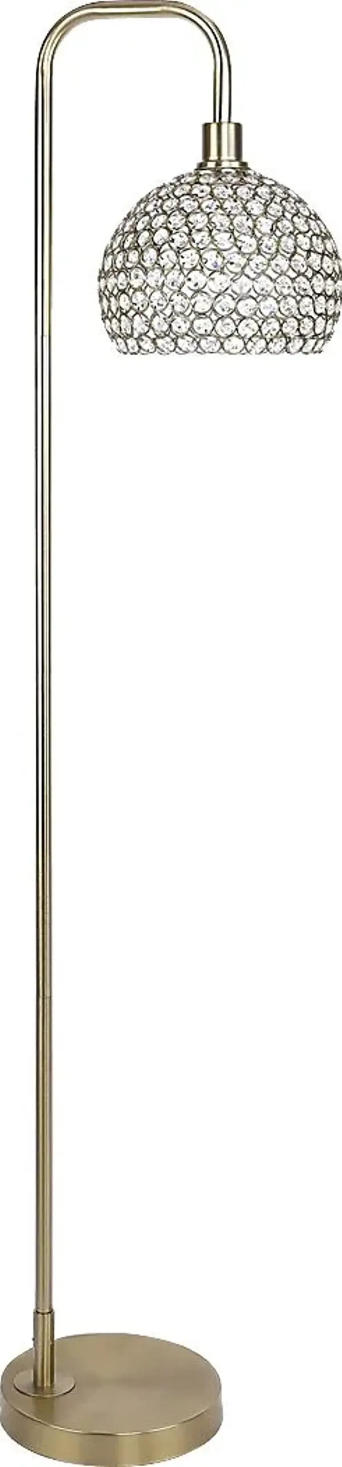 Preciados Way Gold Floor Lamp