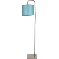 Quoin Road Turquoise Floor Lamp