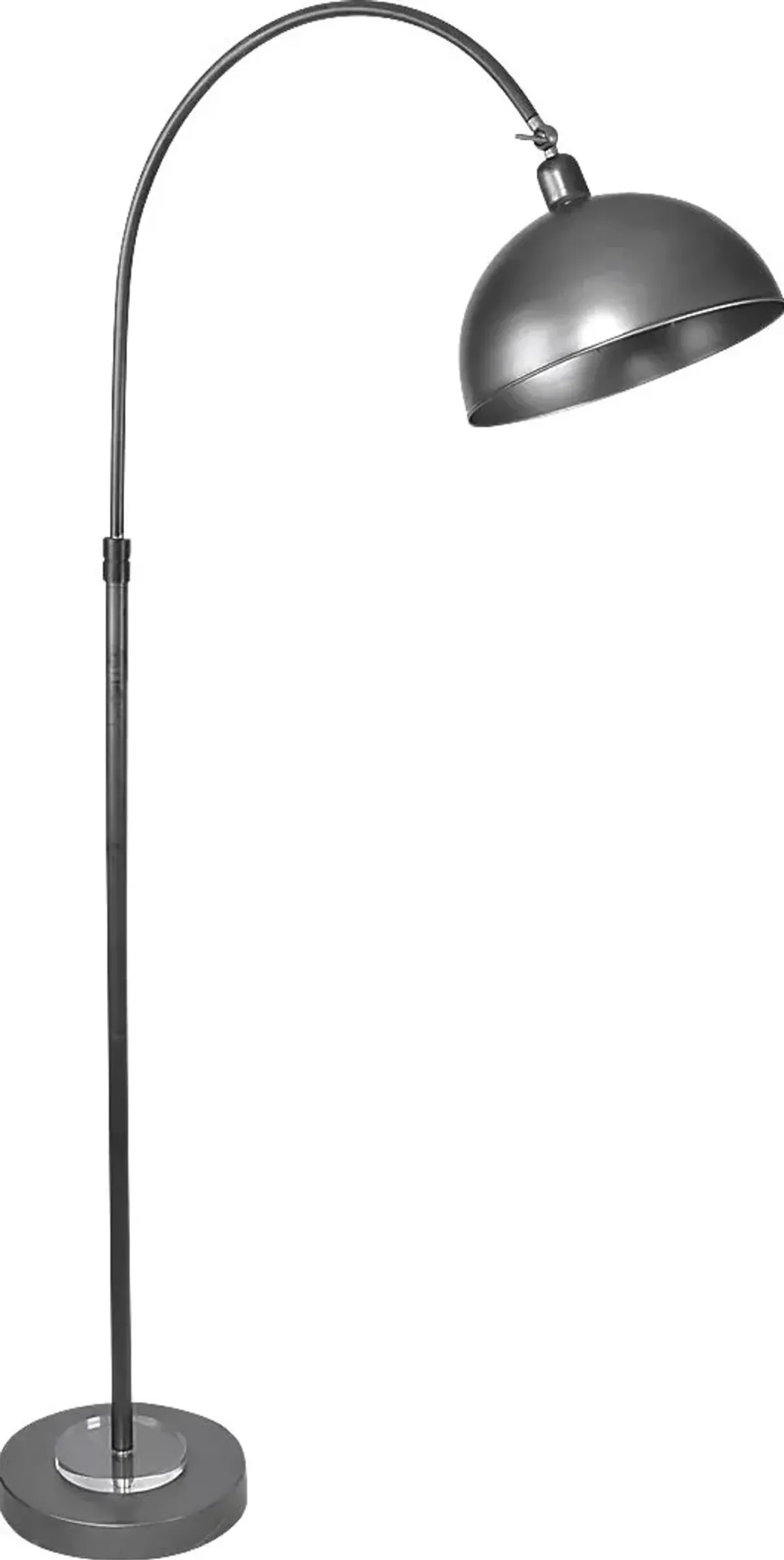 Landau Place Nickel Floor Lamp