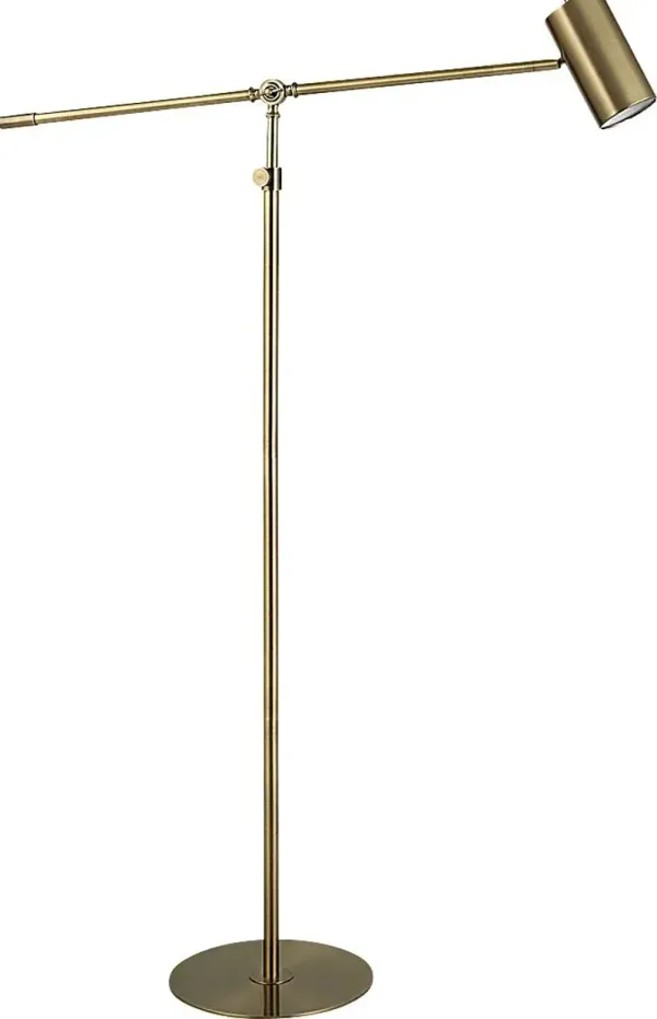 Natchez Avenue Brass Floor Lamp