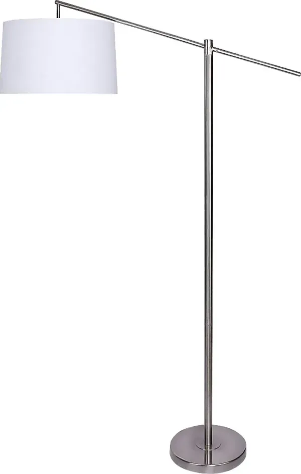 Tackett Loop Nickel Floor Lamp