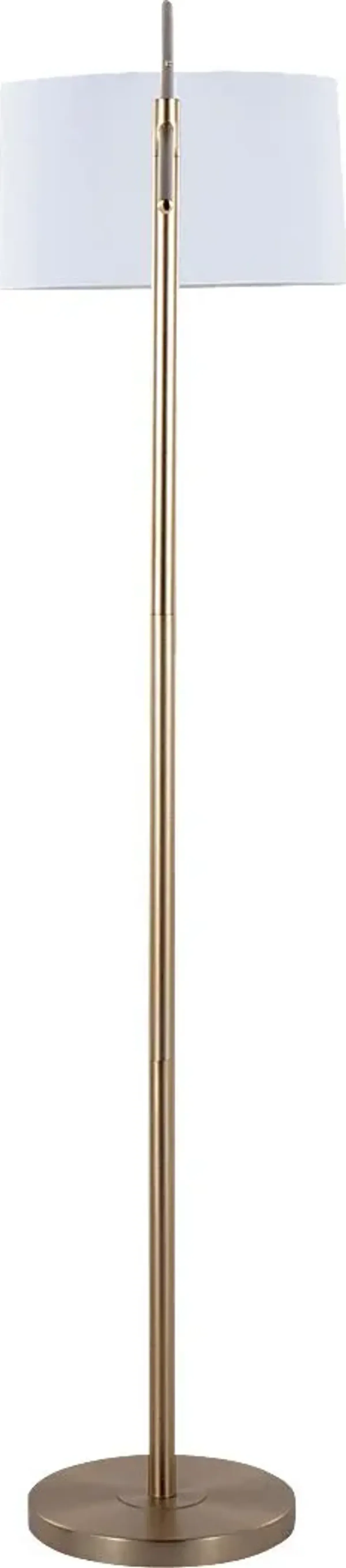 Tackett Loop Gold Floor Lamp