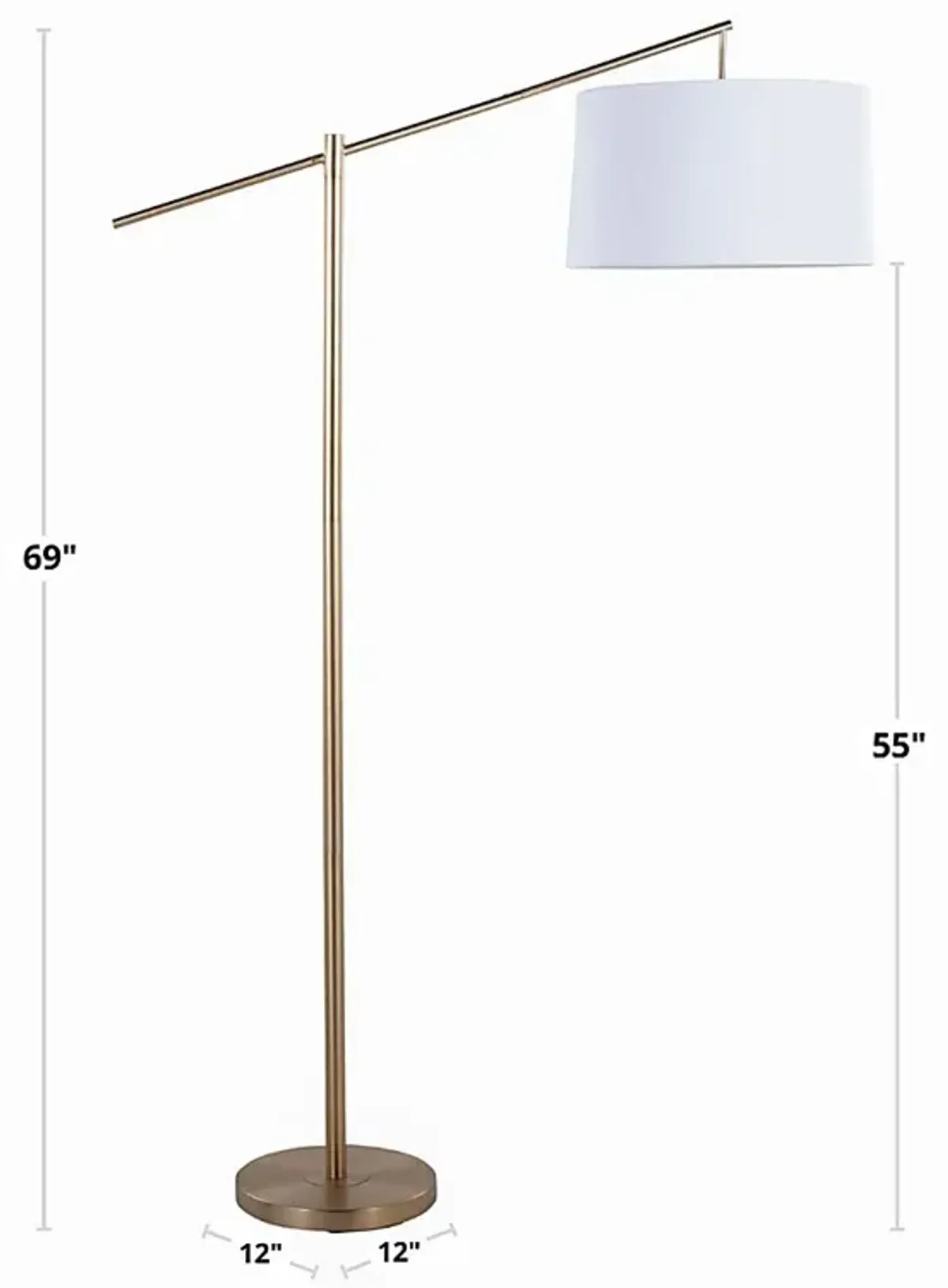 Tackett Loop Gold Floor Lamp