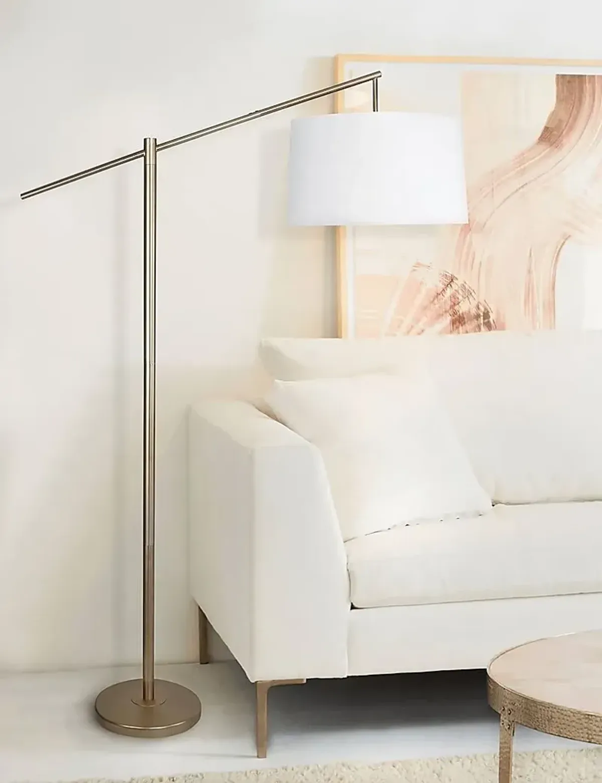 Tackett Loop Gold Floor Lamp