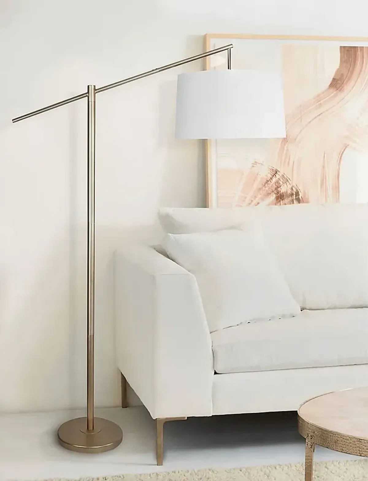 Tackett Loop Gold Floor Lamp