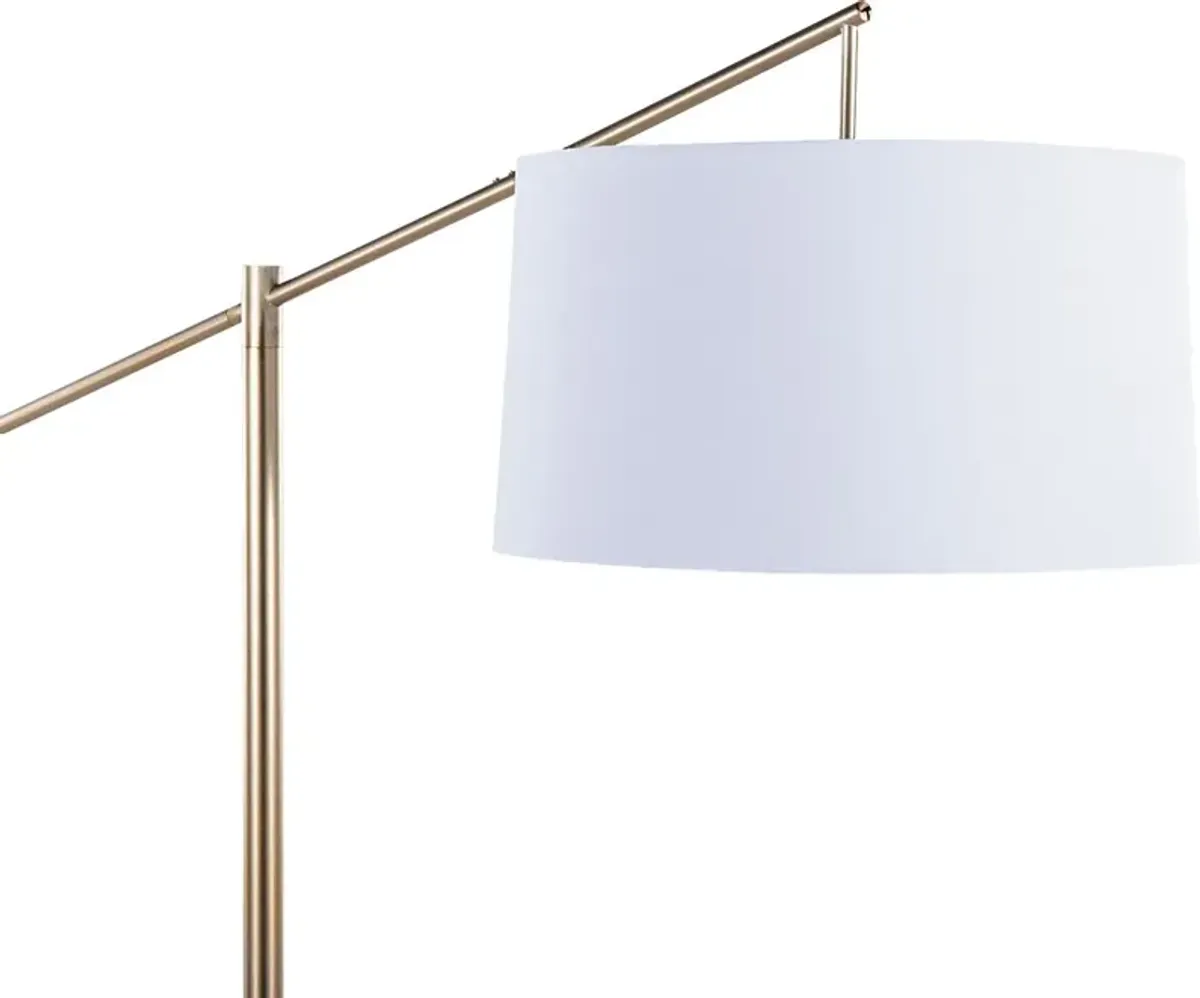 Tackett Loop Gold Floor Lamp