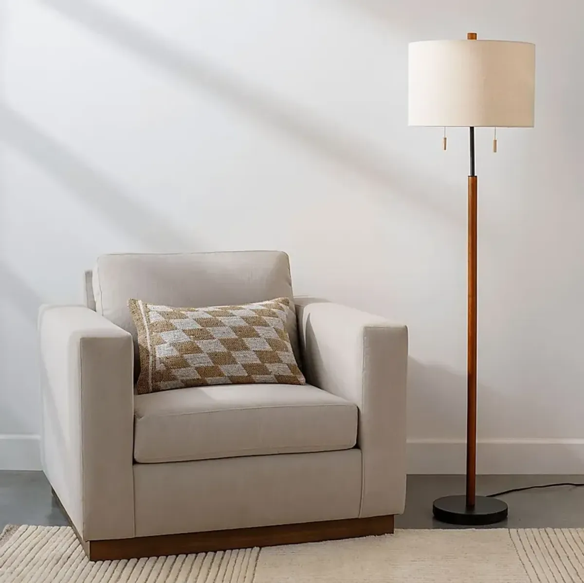 Beaumont Creek Black Floor Lamp