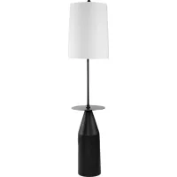 Zioni Lane Black Floor Lamp