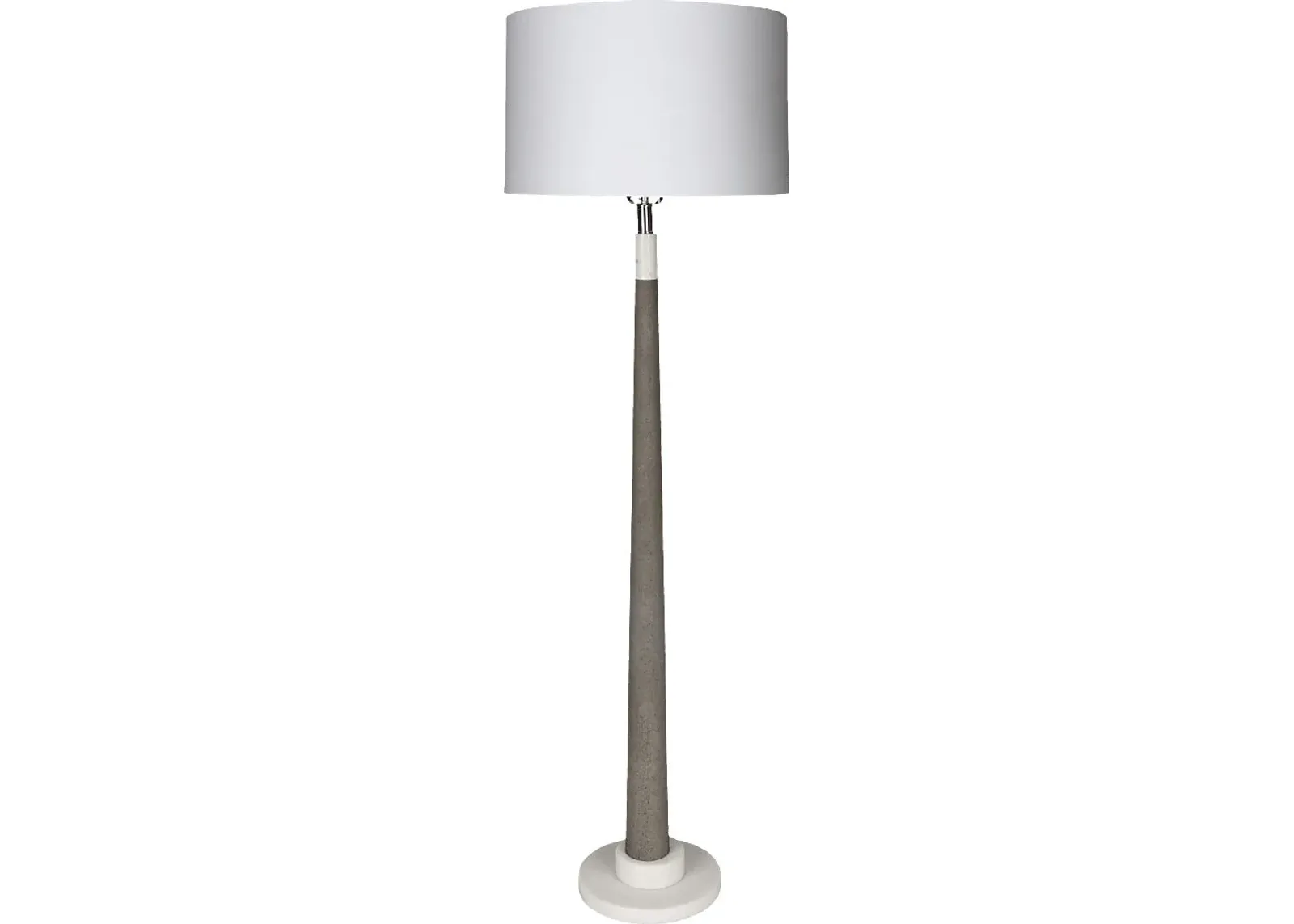 Grend Bay White Floor Lamp