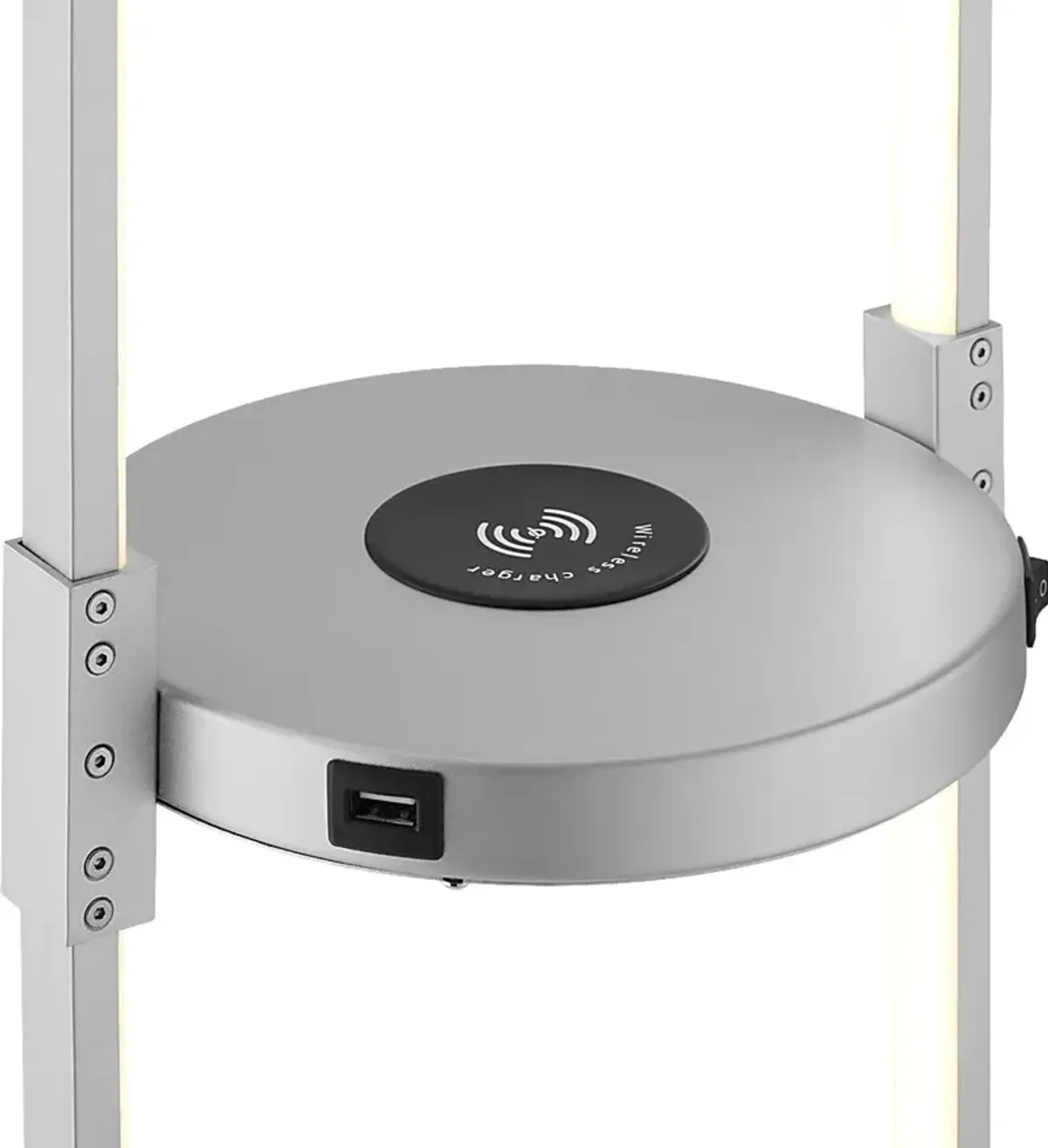 Ednam Avenue Silver Floor Lamp