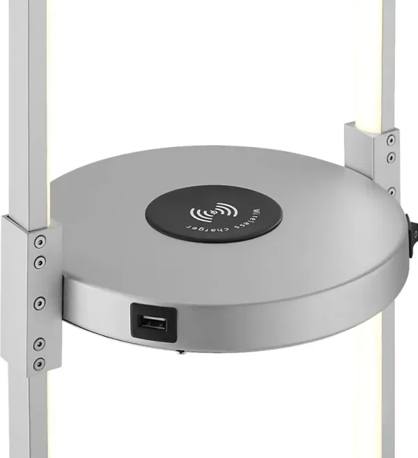 Ednam Avenue Silver Floor Lamp