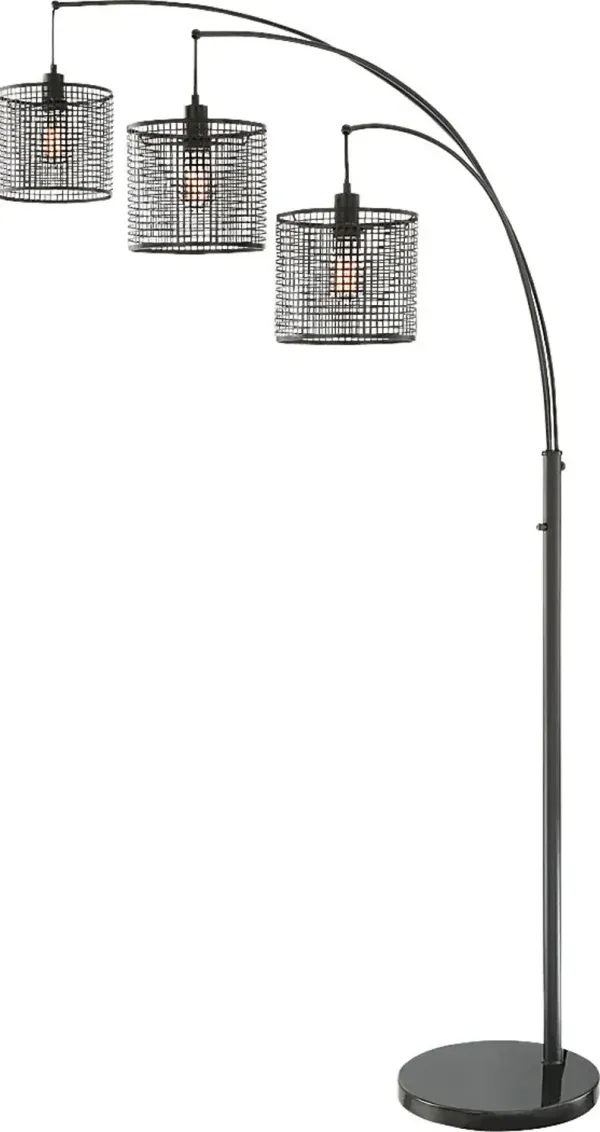 Silverberry Black Floor Lamp