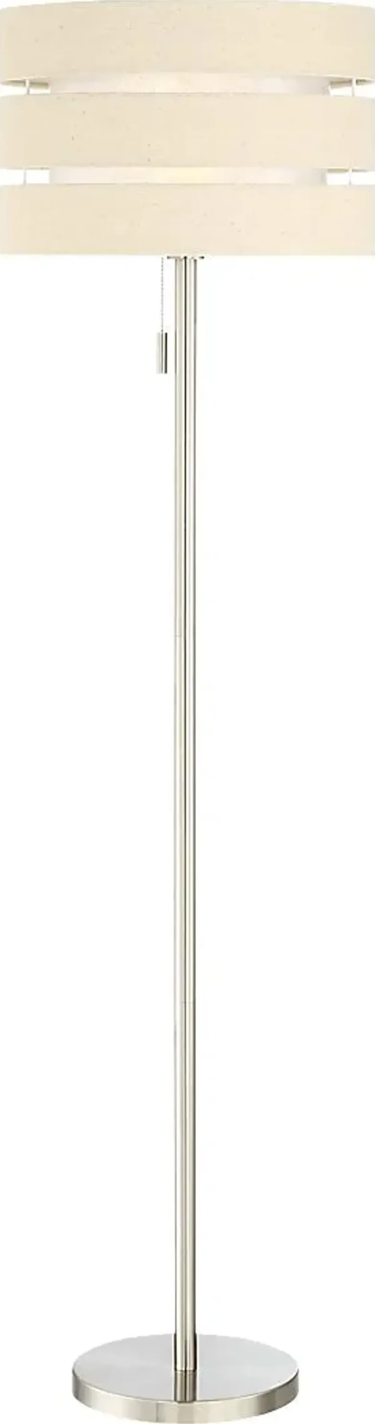 Quaylo Lane Silver Floor Lamp