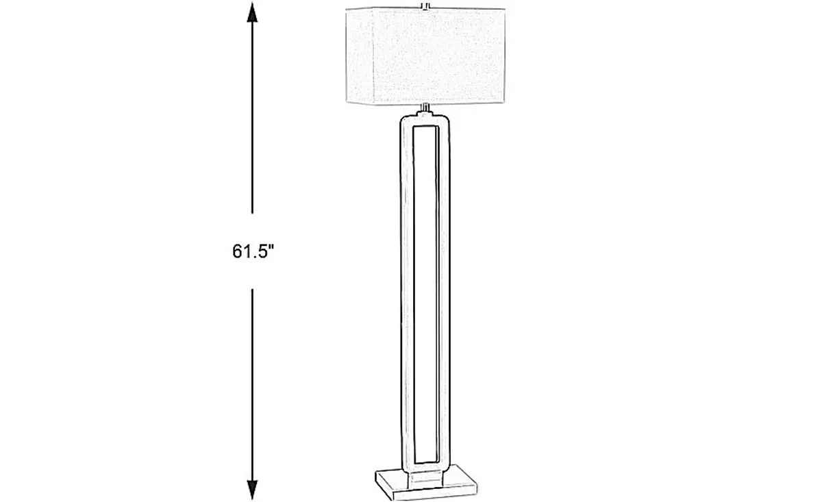 Robin Lane Walnut Floor Lamp