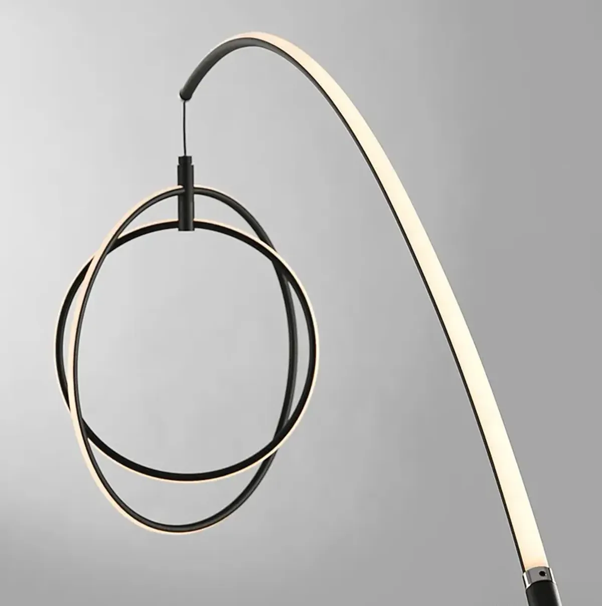 Railford Bend Black Floor Lamp