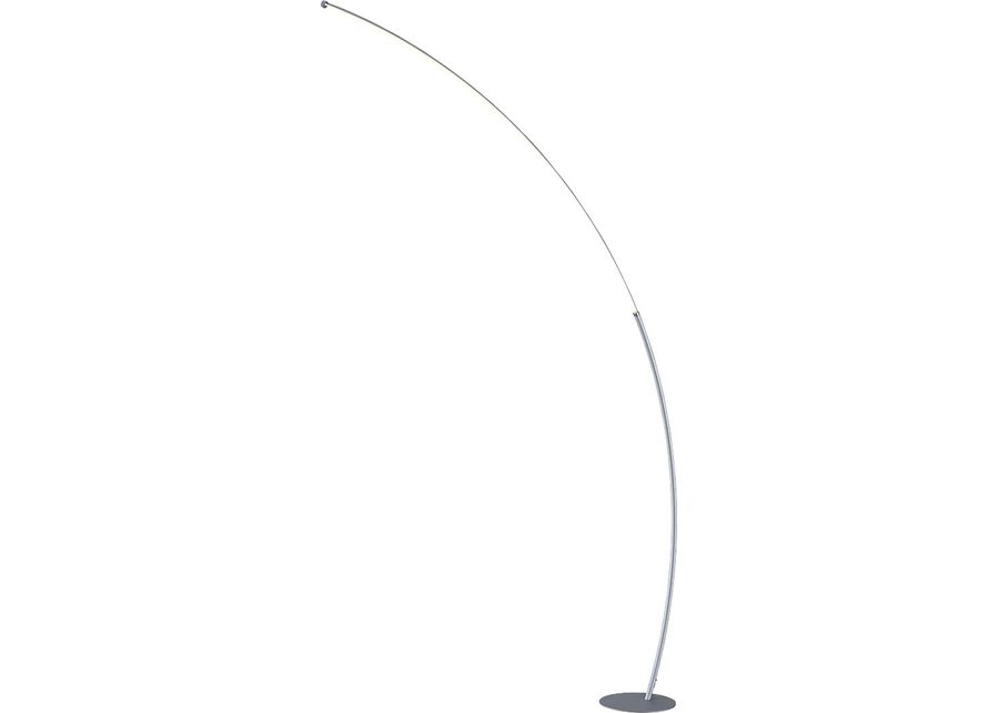 Crescentt Silver Floor Lamp