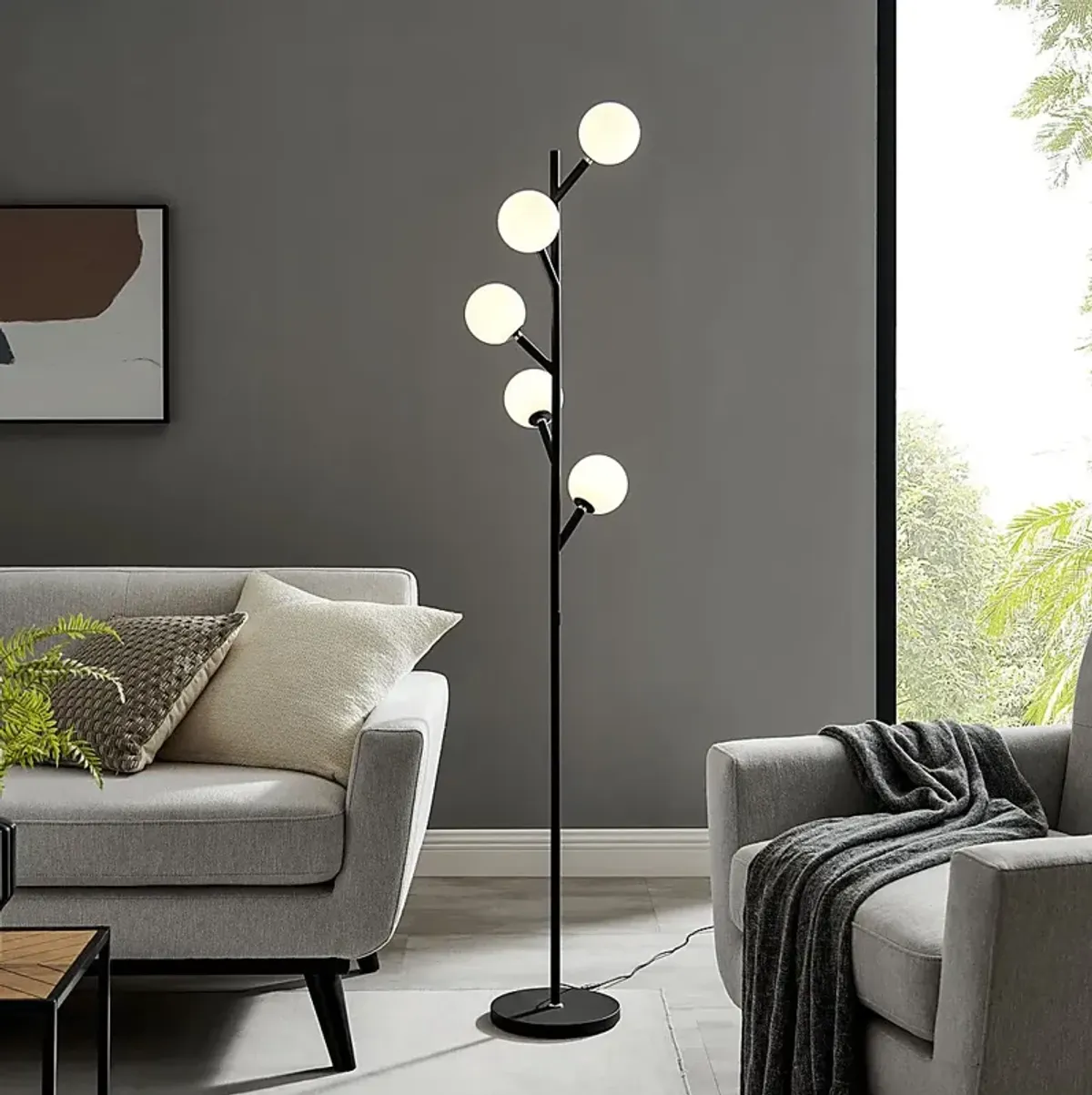 Berkley Hills Black Floor Lamp