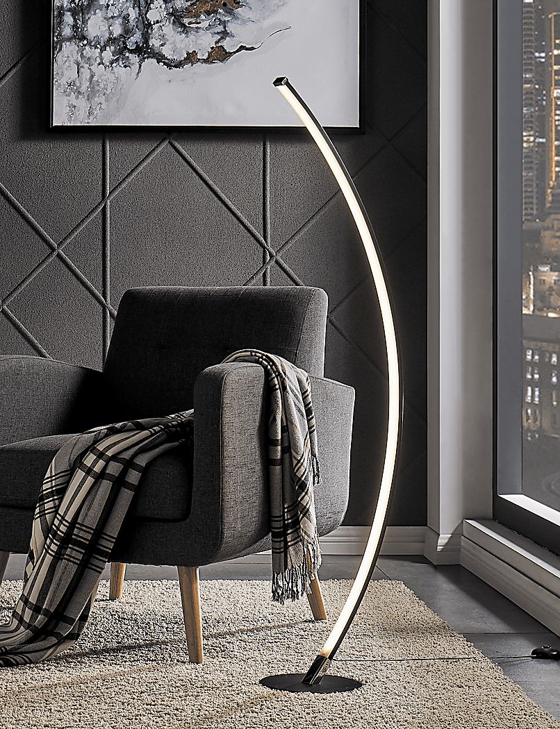 Monirro Black Floor Lamp