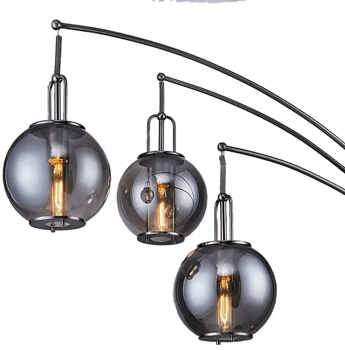 Leahey Isle Gunmetal Floor Lamp