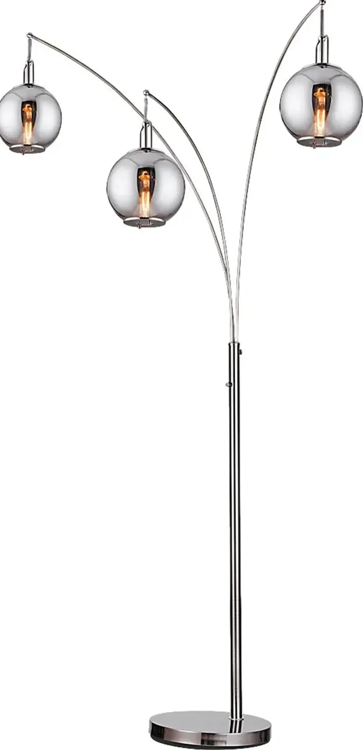 Leahey Isle Gunmetal Floor Lamp