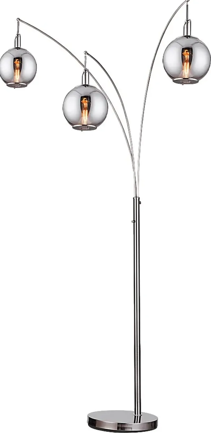 Leahey Isle Gunmetal Floor Lamp