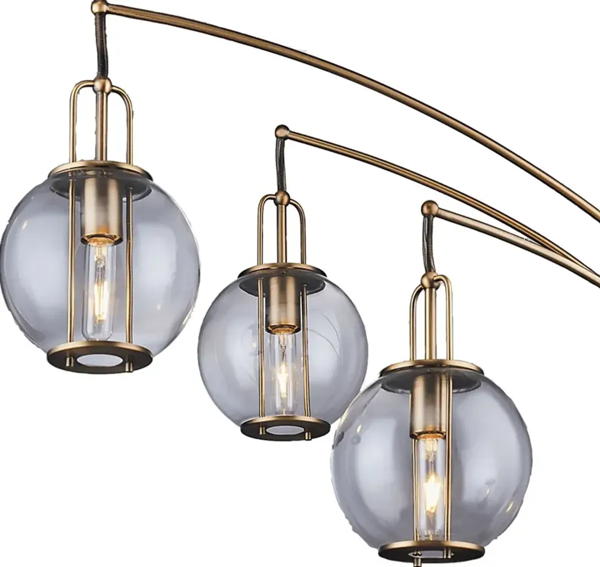 Leahey Isle Gold Floor Lamp