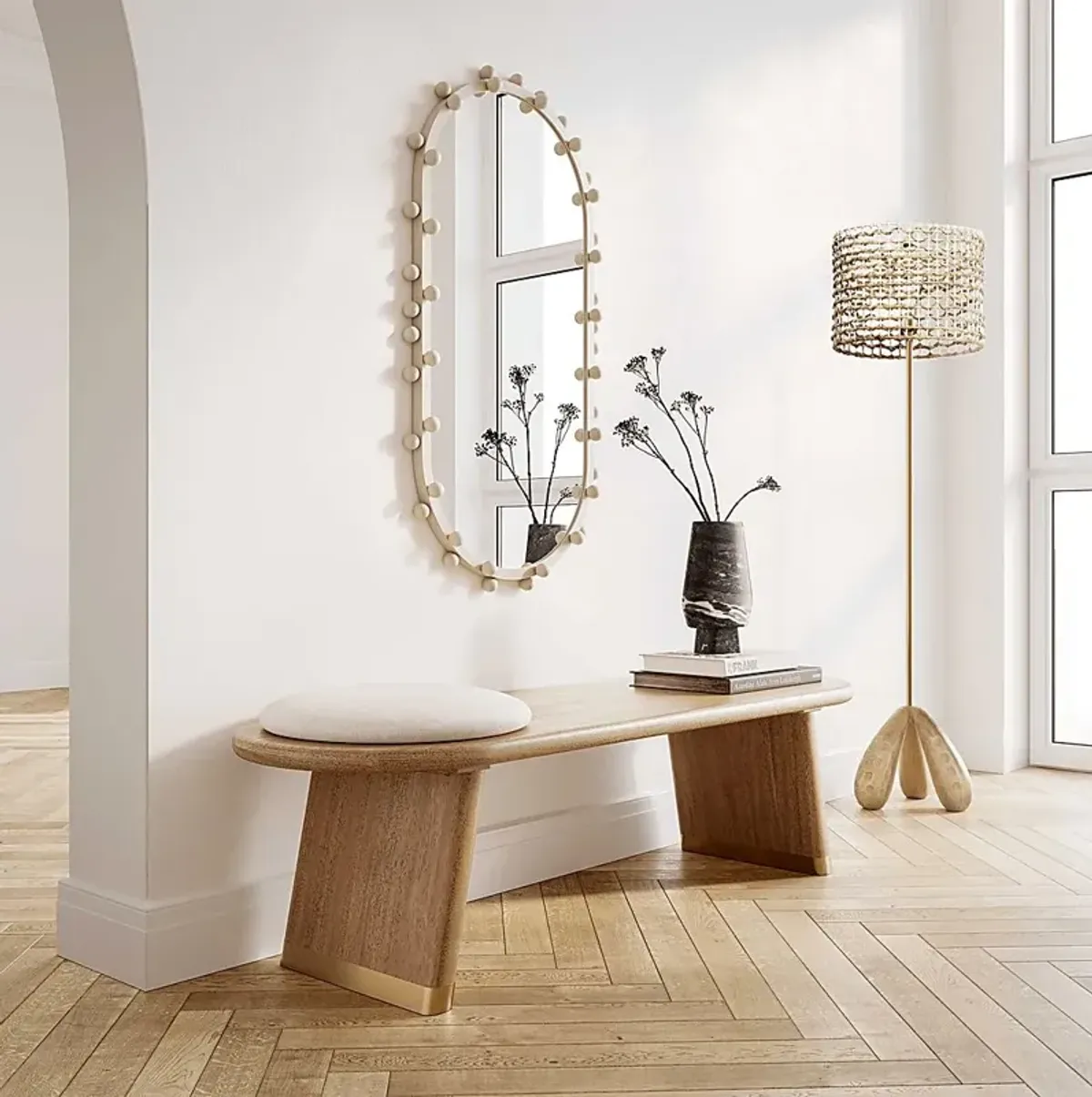 Tufts Oaks Natural Floor Lamp