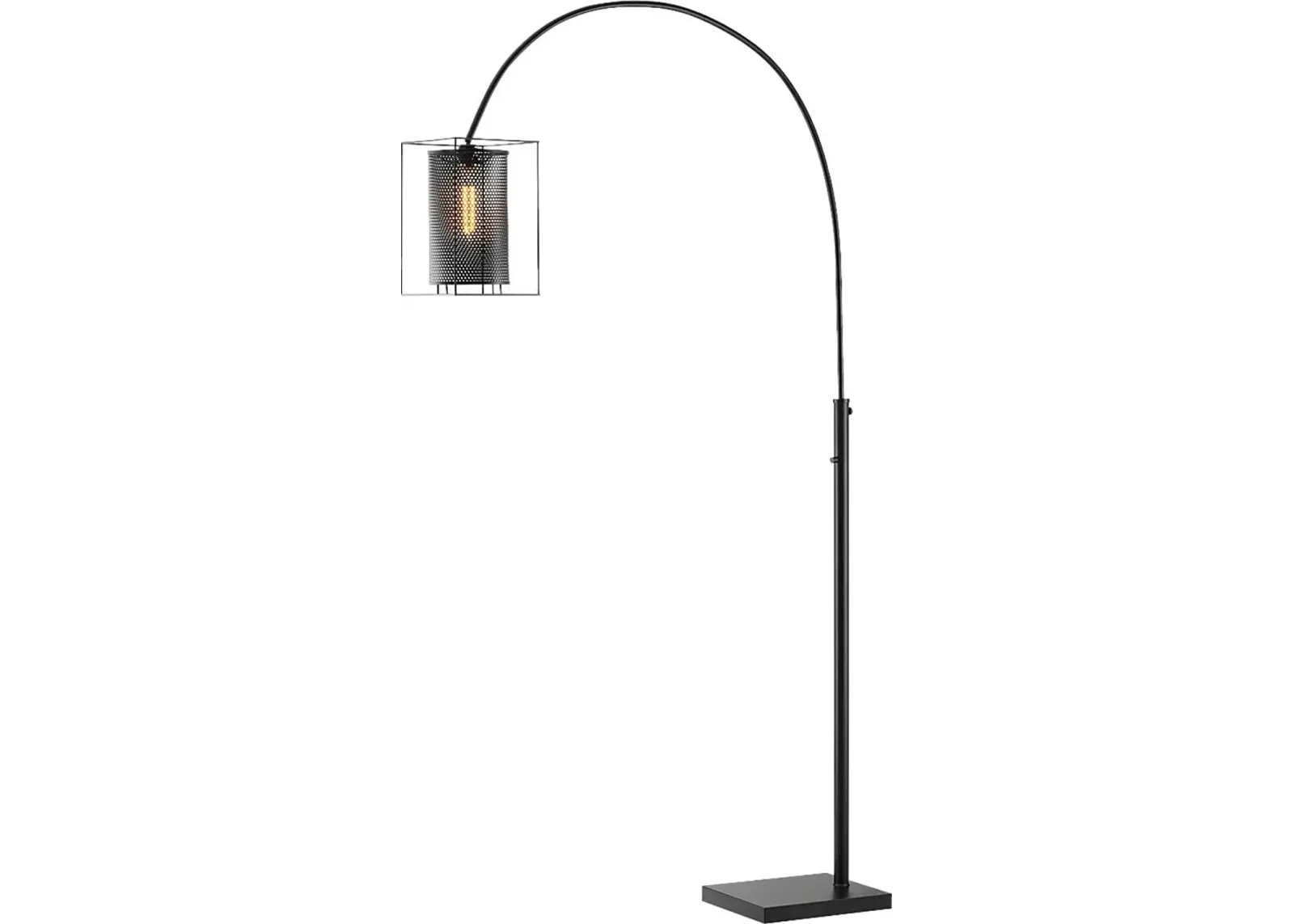 Zimke Cove Black Arc Floor Lamp