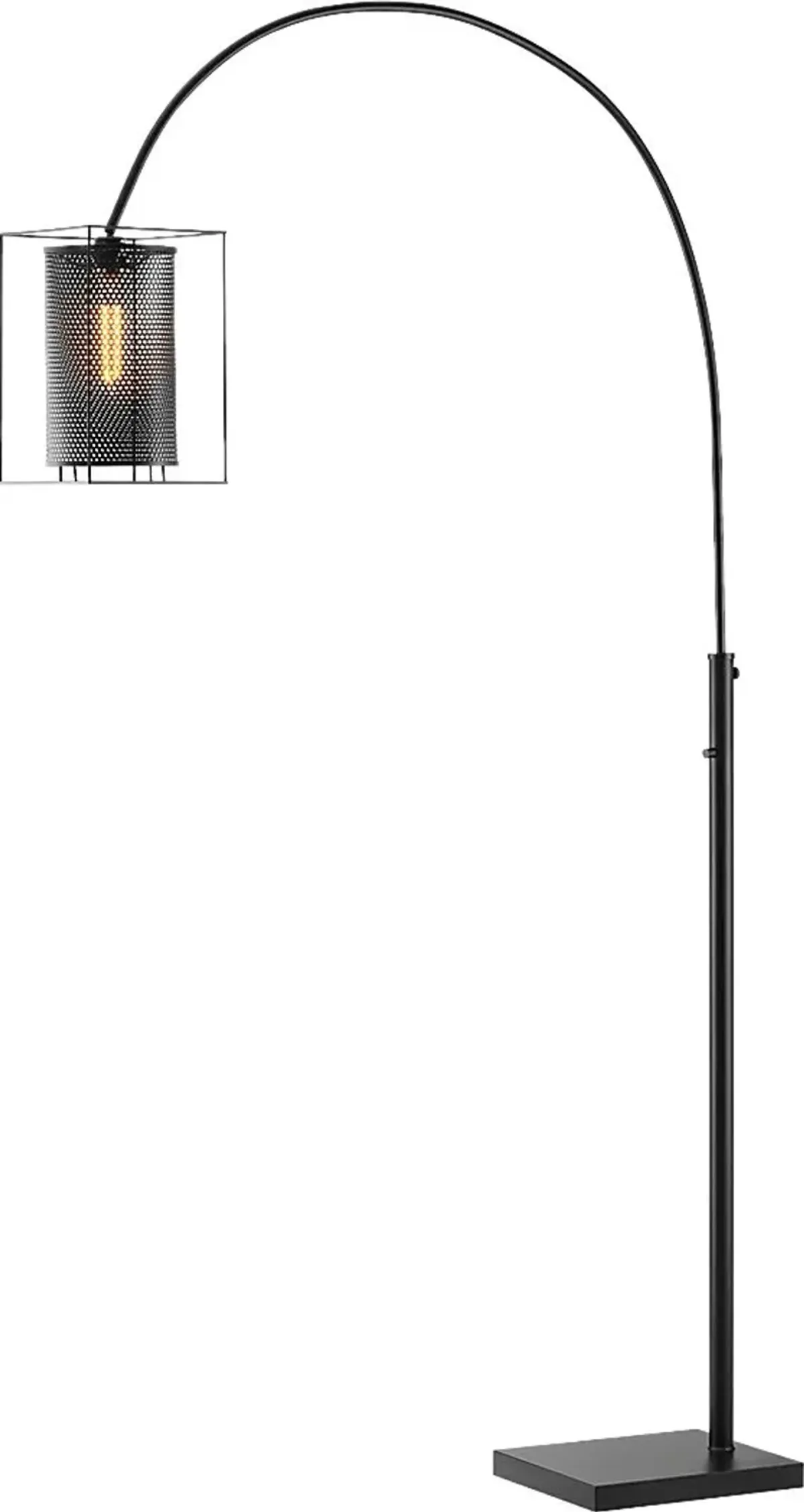 Zimke Cove Black Arc Floor Lamp