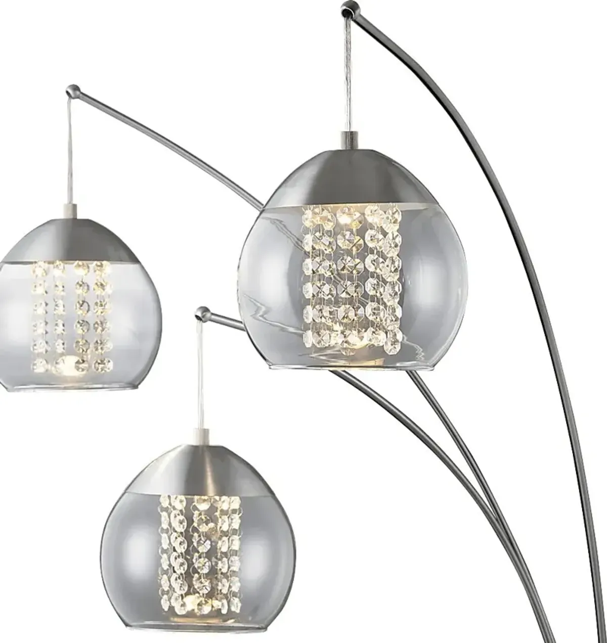 Haris Moor Silver Floor Lamp