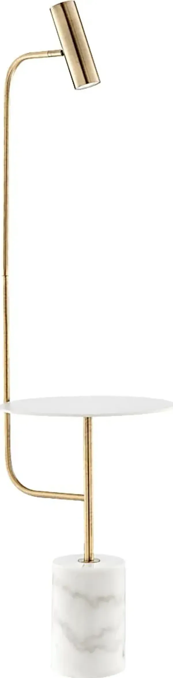 Amiee Court Brass Floor Lamp