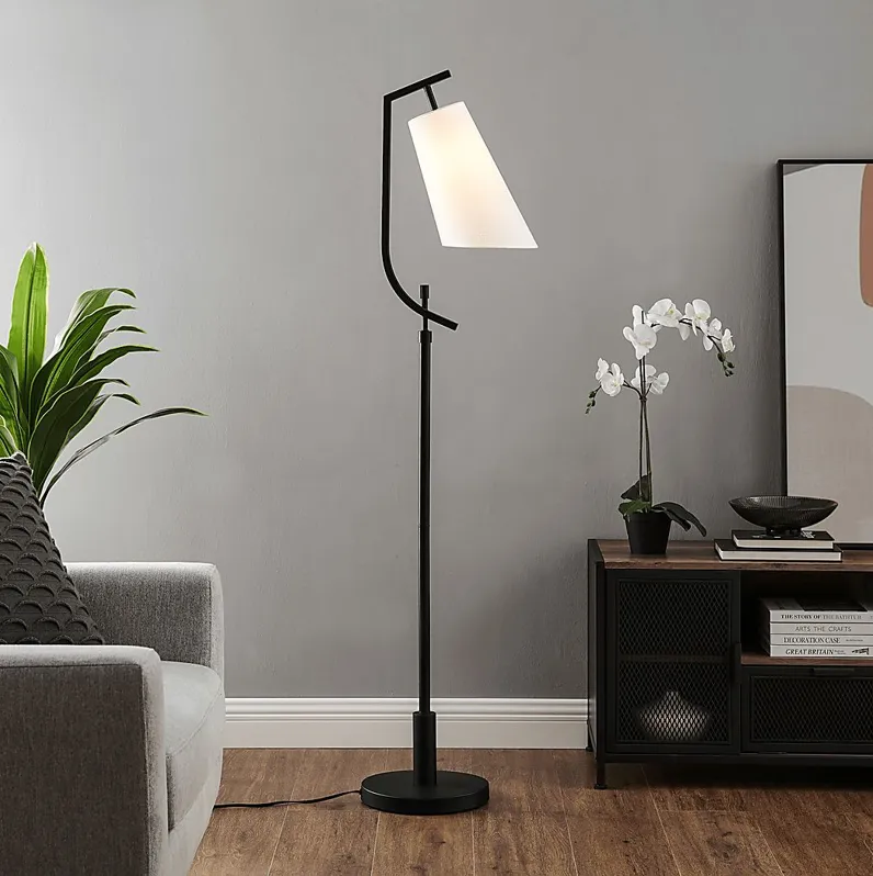 Beeler Home Charcoal Floor Lamp