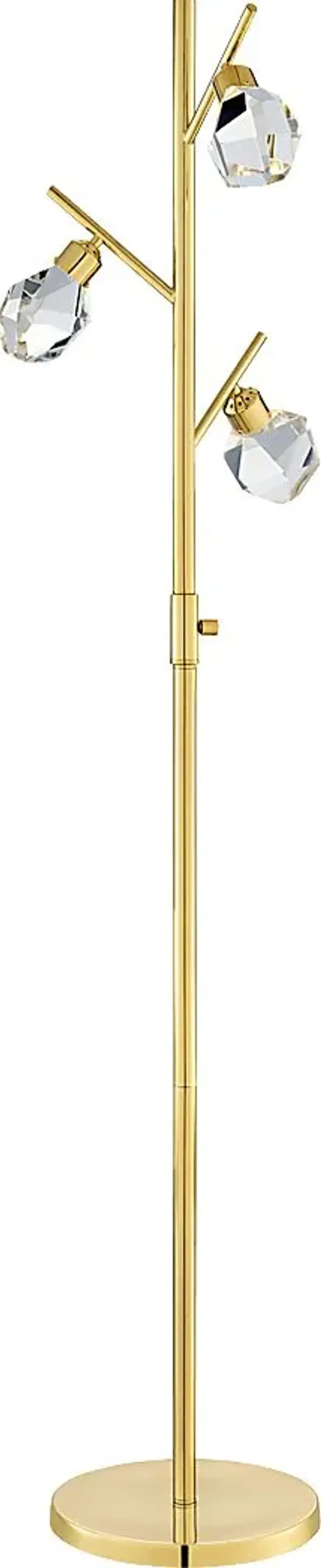 Divot Summit Gold Floor Lamp