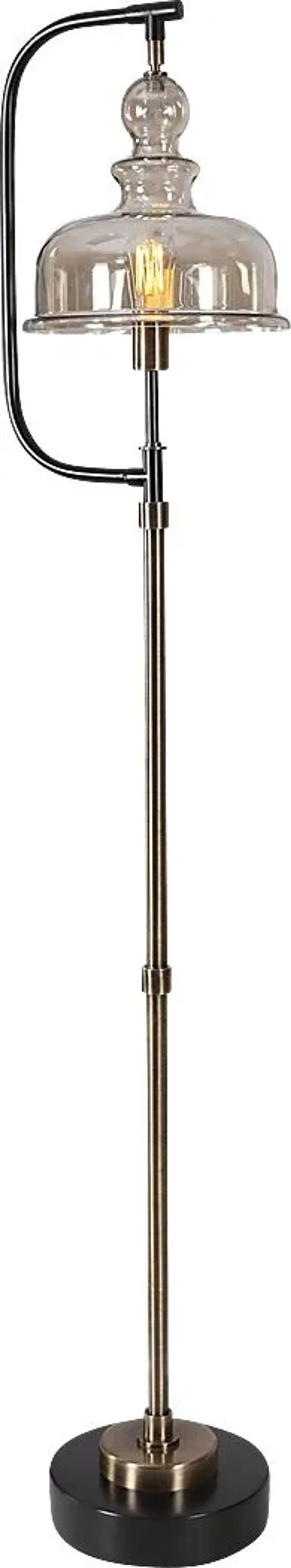 Sanjay Cave Brass Floor Lamp