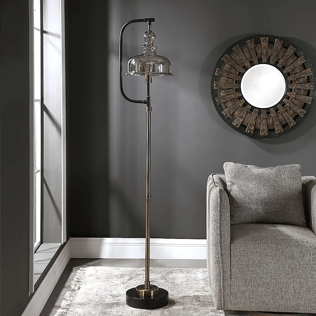 Sanjay Cave Brass Floor Lamp