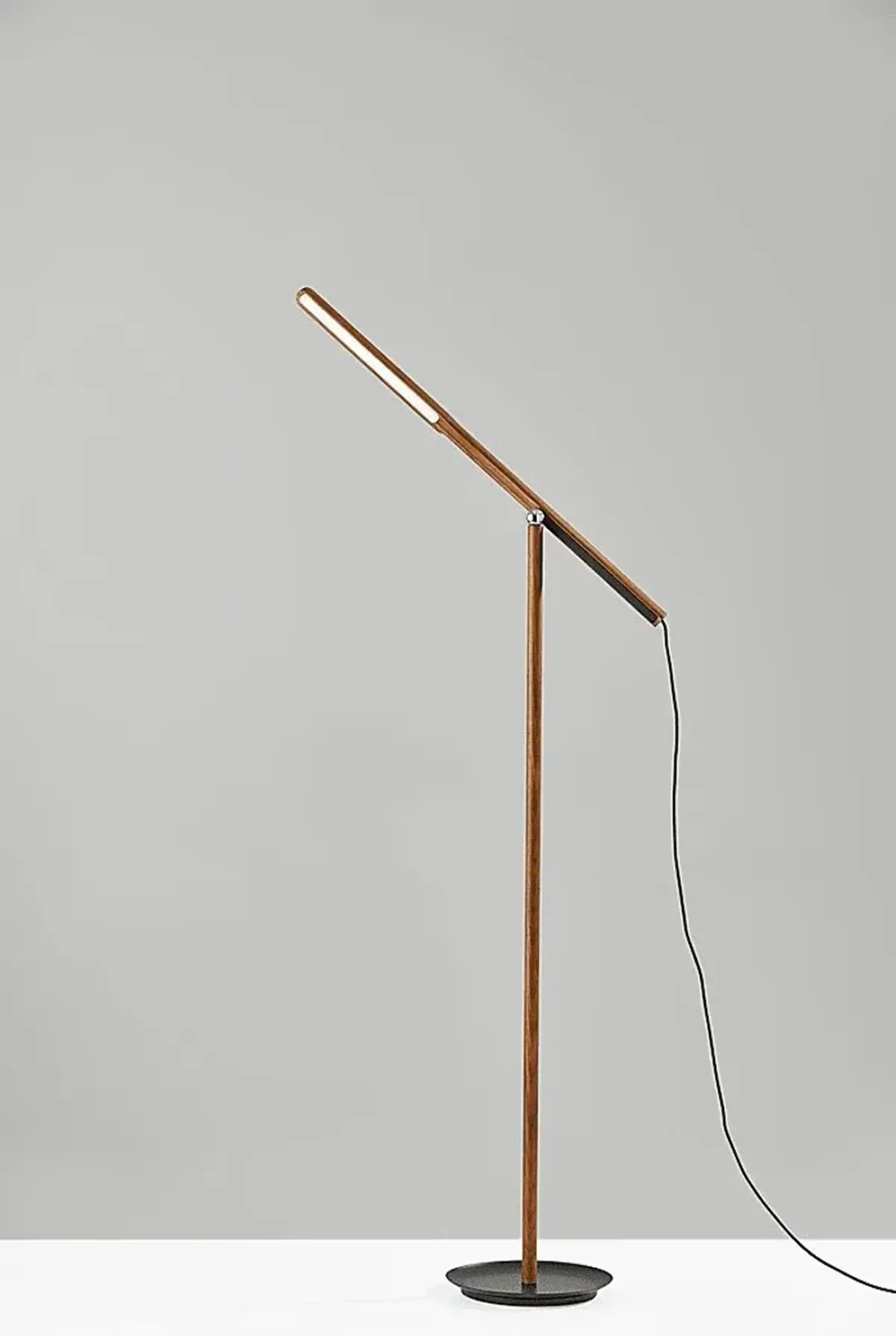 Keystone Court Walnut Floor Lamp