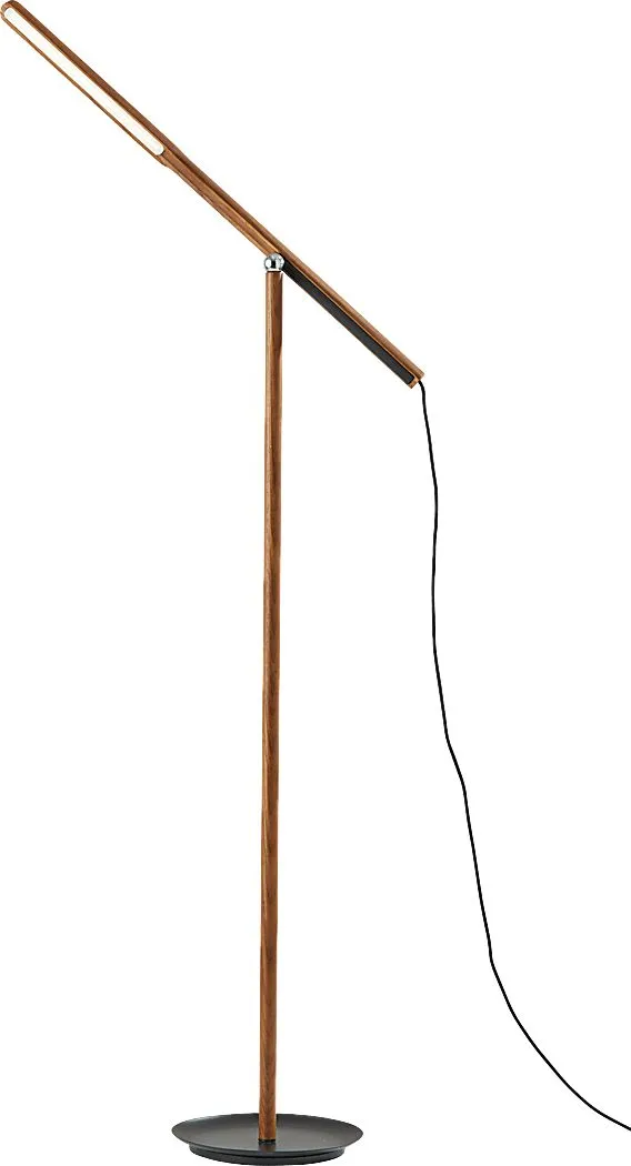 Keystone Court Walnut Floor Lamp