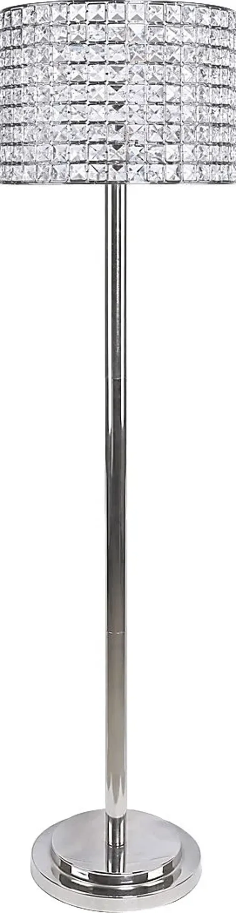 Waverly Shade Nickel Floor Lamp