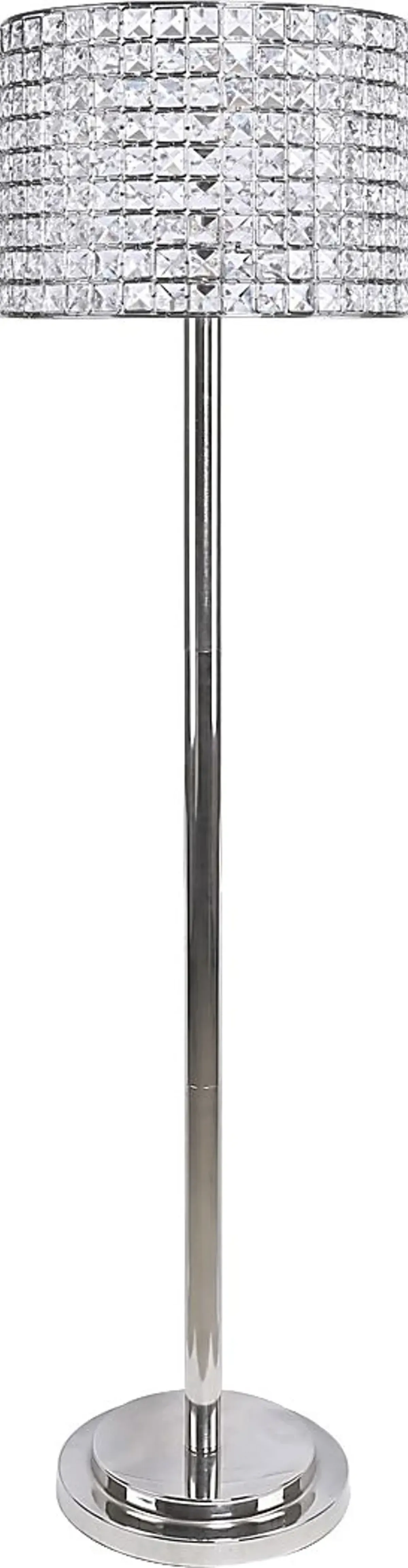 Waverly Shade Nickel Floor Lamp