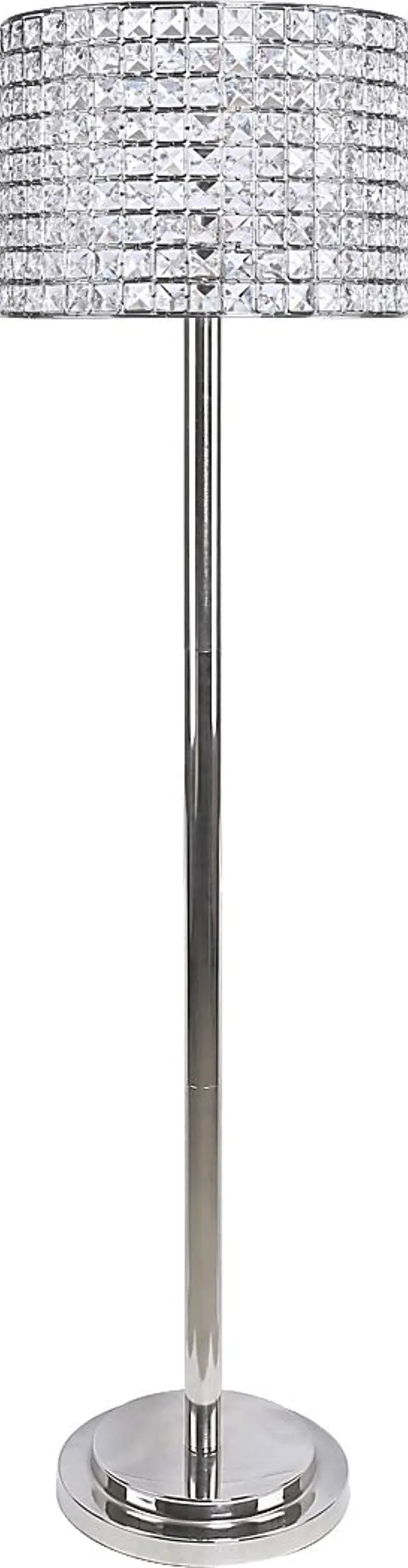 Waverly Shade Nickel Floor Lamp