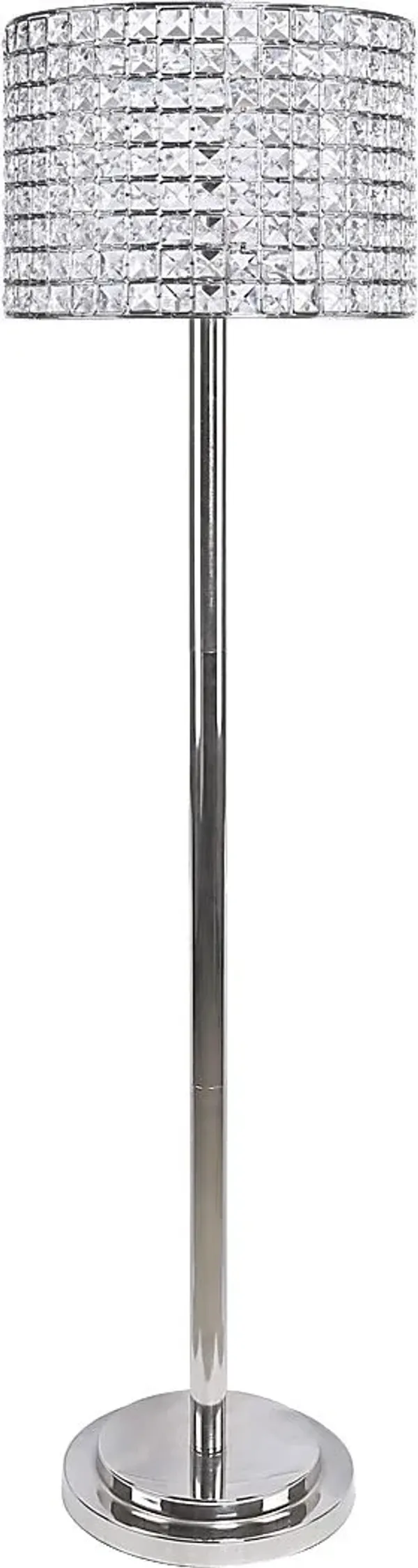 Waverly Shade Nickel Floor Lamp