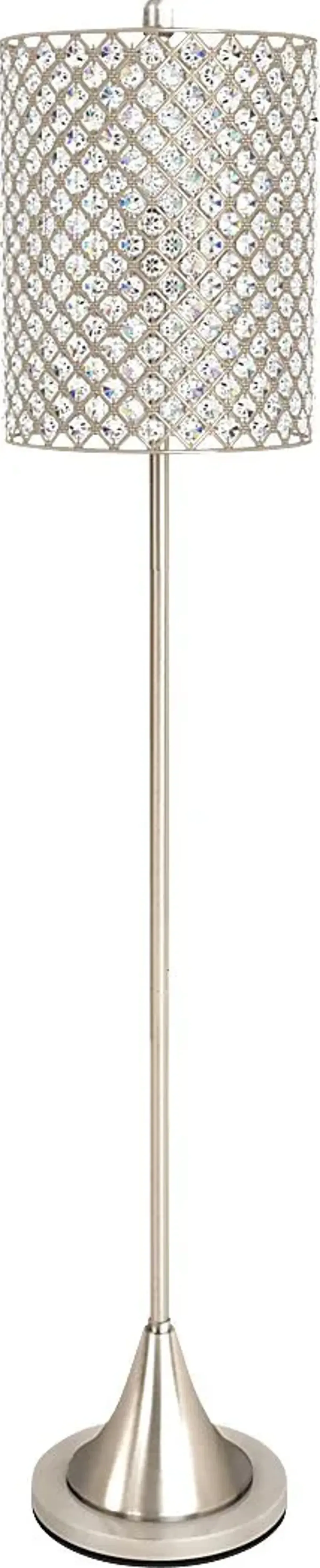 Rhumna Drive Silver Floor Lamp