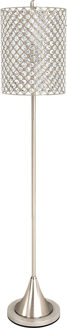 Rhumna Drive Silver Floor Lamp