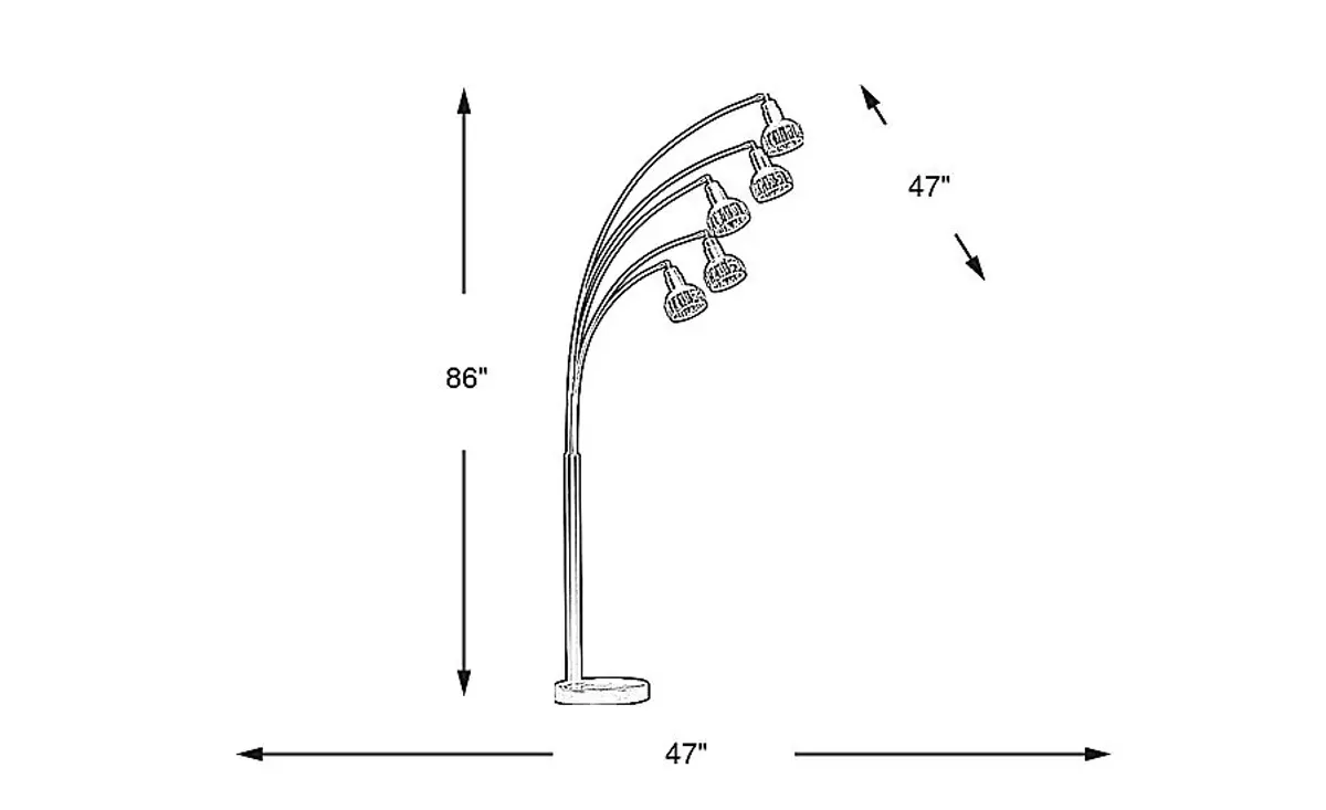 Jacobus Park Black Floor Lamp